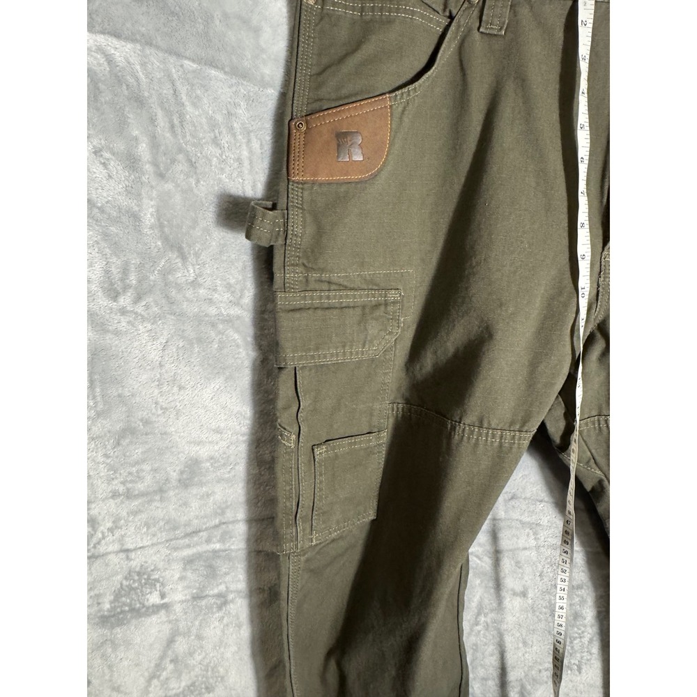 Wrangler Riggs Workwear Mens Ranger Cargo Pants Olive Ripstop 38x34 NEW NWT - Picture 3 of 13